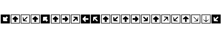 MiniPics-DirectionalSA font preview