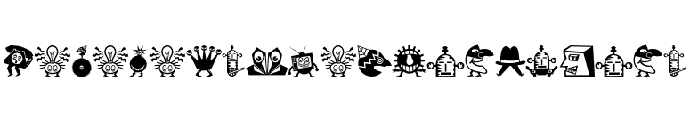 MiniPics-LilCreatures font preview