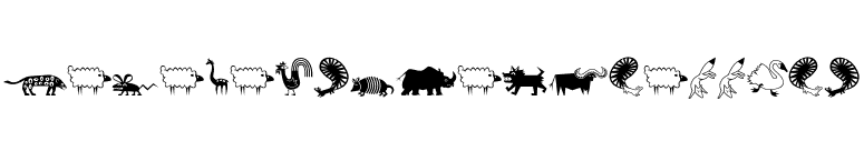 MiniPics-LilCritters font preview