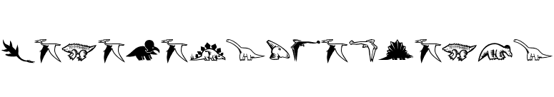 MiniPics-LilDinos font preview