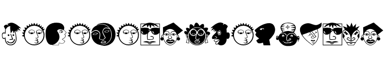 MiniPics-LilFaces font preview