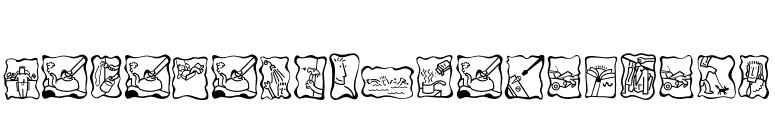 MiniPics-WhiteBread font preview
