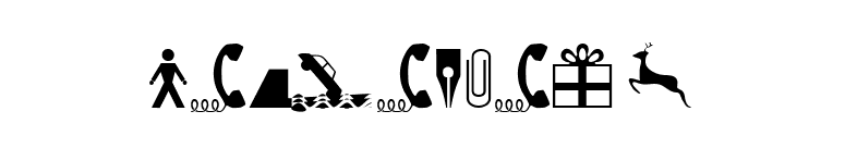 MiniPics1 font preview