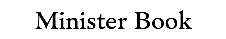 Minister Book font preview