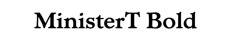 MinisterT Bold font preview