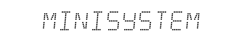 Minisystem font preview