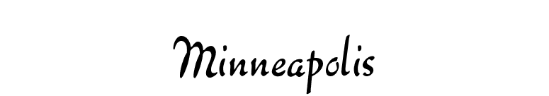 Minneapolis font preview