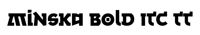 Minska Bold ITC TT font preview