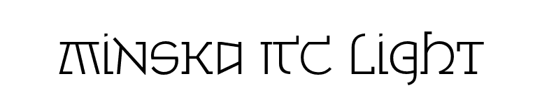 Minska ITC Light font preview
