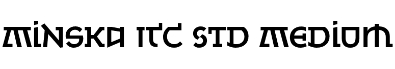 Minska ITC Std Medium font preview