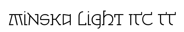 Minska Light ITC TT font preview