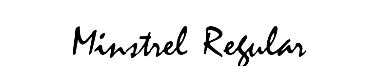 Minstrel Regular font preview
