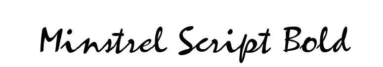 Minstrel Script Bold font preview