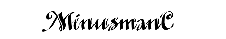 MinusmanC font preview