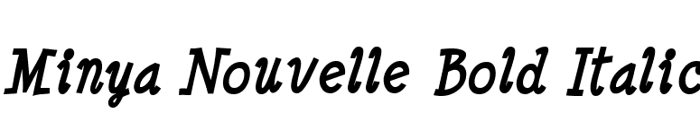 Minya Nouvelle Bold Italic font preview