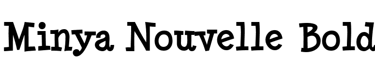 Minya Nouvelle Bold font preview