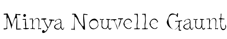 Minya Nouvelle Gaunt font preview