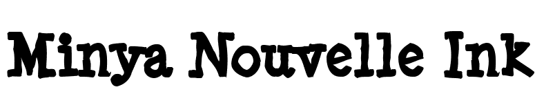 Minya Nouvelle Ink font preview