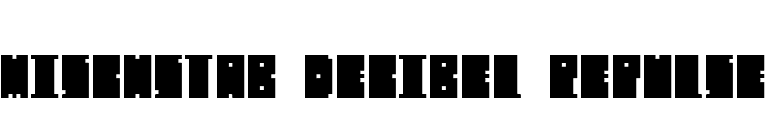 Mischstab Decibel Repulse font preview
