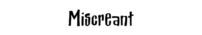 Miscreant font preview