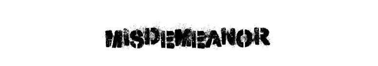 Misdemeanor font preview