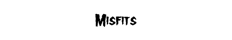 Misfits font preview