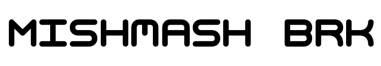 Mishmash BRK font preview