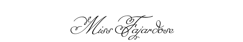 Miss Fajardose font preview