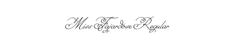 Miss Fajardose Regular font preview