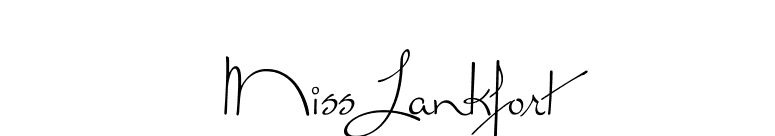 Miss Lankfort font preview