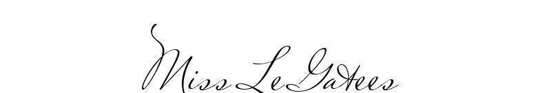 Miss Le Gatees font preview