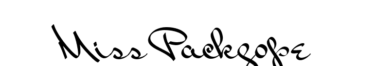 Miss Packgope font preview