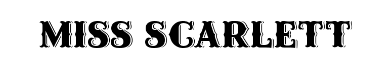 Miss Scarlett font preview