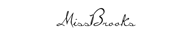 MissBrooks font preview