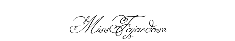 MissFajardose font preview