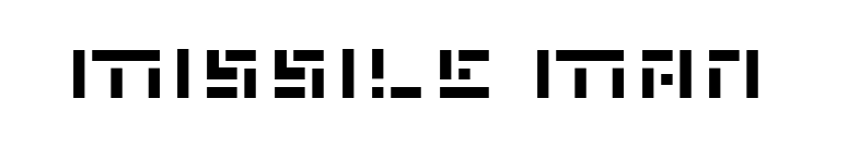 Missile Man font preview
