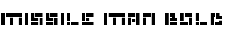 Missile Man Bold font preview
