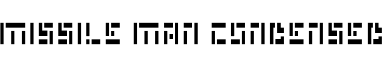 Missile Man Condensed font preview