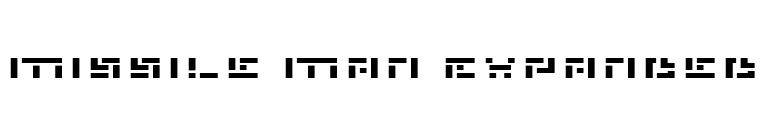 Missile Man Expanded font preview