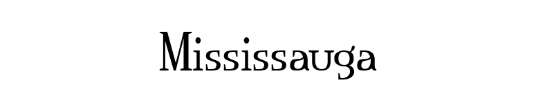 Mississauga font preview