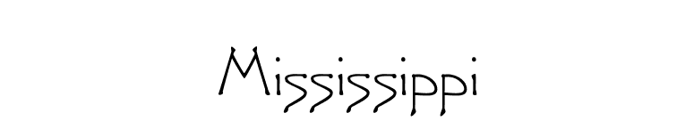 Mississippi font preview