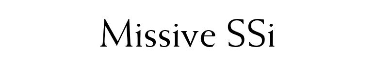 Missive SSi font preview
