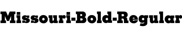 Missouri-Bold-Regular font preview