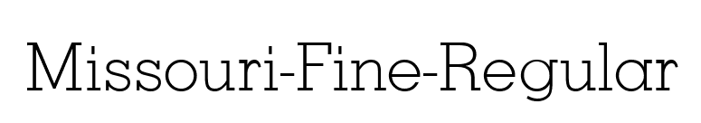 Missouri-Fine-Regular font preview