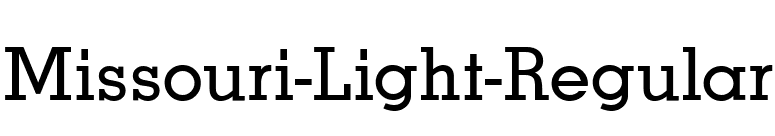 Missouri-Light-Regular font preview