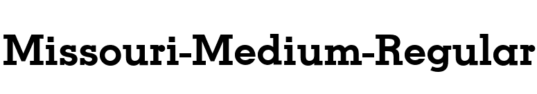 Missouri-Medium-Regular font preview