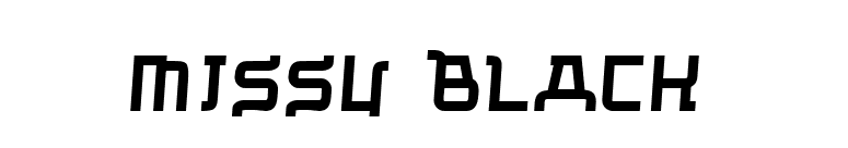 Missu Black font preview
