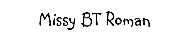 Missy BT Roman font preview