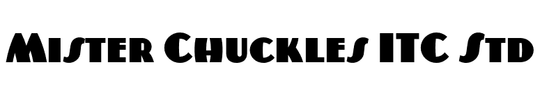 Mister Chuckles ITC Std font preview