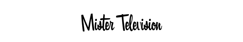 Mister Television font preview